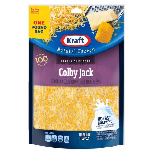 Kraft Finely Shredded Colby & Monterey Jack Natural Cheeses, 16 oz