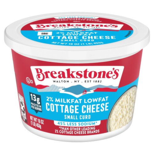 Breakstone's 2% Milkfat Lowfat Small Curd Cottage Cheese, 16 oz