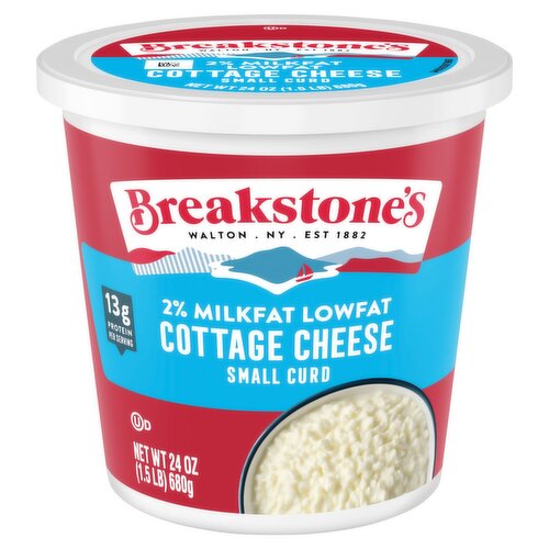 Breakstone's 2% Milkfat Lowfat Small Curd Cottage Cheese, 24 oz