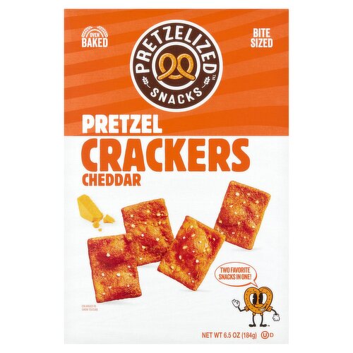 Pretzelized Snacks Cheddar Pretzel Crackers, 6.5 oz