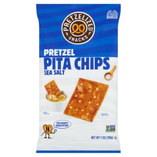 Pretzelized Sea Salt Pretzel Pita Chips, 7 oz