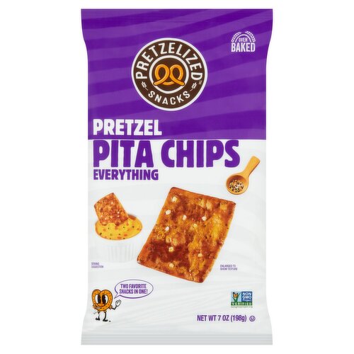 Pretzelized Everything Pretzel Pita Chips, 7 oz