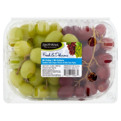 Flavor Grown Bi-Color Seedless Table Grapes, 2 lbs