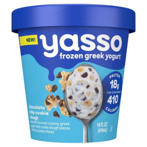 Yasso Chocolate Chip Cookie Dough Frozen Greek Yogurt, 14 fl oz