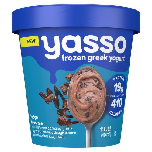 Yasso Fudge Brownie Frozen Greek Yogurt, 14 fl oz