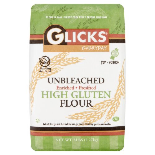 Glicks Everyday Unbleached High Gluten Flour, 5 lbs