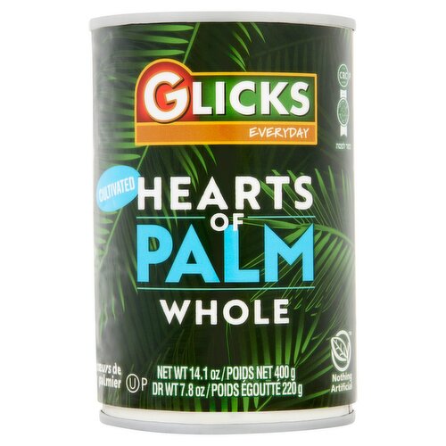 Glicks Everyday Cultivated Whole Hearts of Palm, 14.1 oz