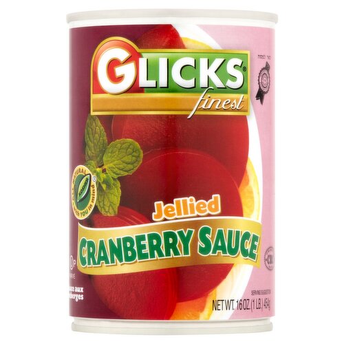 Glicks Finest Jellied Cranberry Sauce, 16 oz