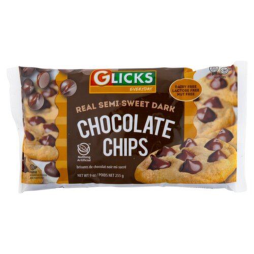 Glicks Finest Semi-Sweet Chocolate Chips, 9 oz