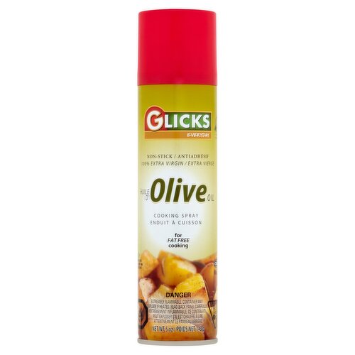 Glicks 100% Extra Virgin Olive Oil Non-Stick Cooking Spray, 5 oz