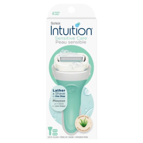 Schick Intuition Sensitive Care Razor + Travel Cap