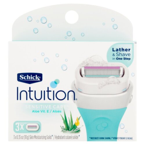 Schick Intuition Sensitive Care Cartridges, 3 count