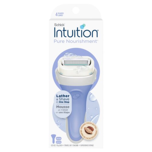 Schick Intuition Pure Nourishment 4 Blades Razor