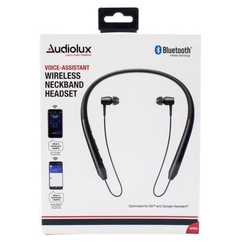 AudioLUX Bluetooth & Voice Enabled Neckband Headset, 1 each