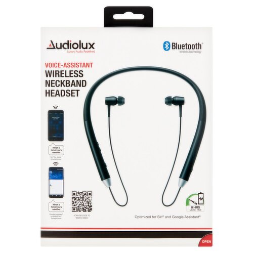 Audiolux Voice-Assistant Wireless Neckband Headset