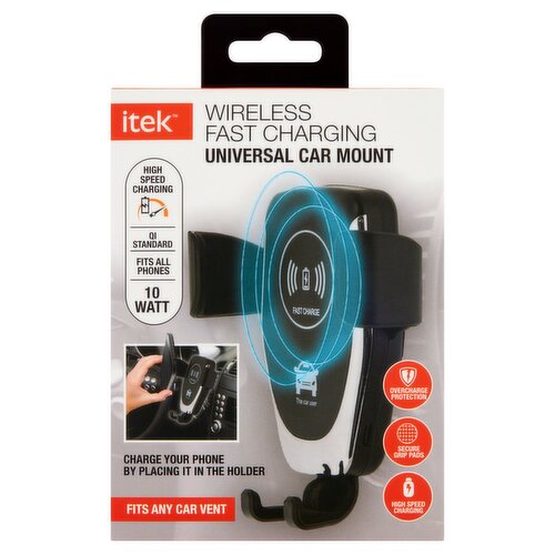 Itek Wireless Fast Charging Universal Car Mount