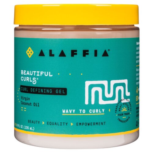 Alaffia Beautiful Curls Virgin Coconut Oil Curl Defining Gel, 8 fl oz