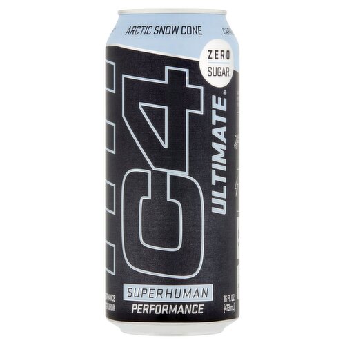 C4 Ultimate Arctic Snow Cone Performance Energy Drink, 16 fl oz