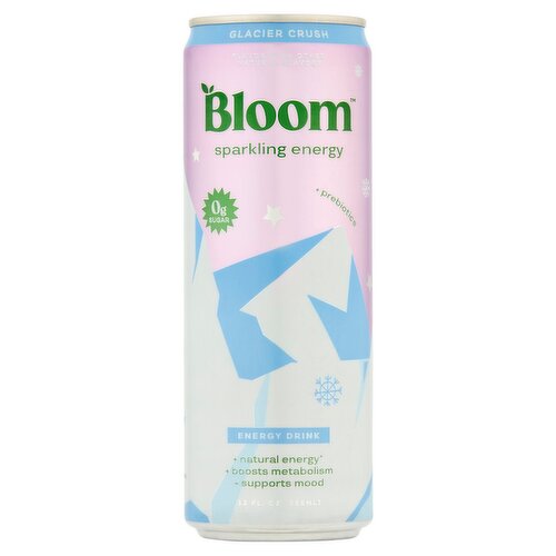 Bloom Glacier Crush Sparkling Energy Drink, 12 fl oz