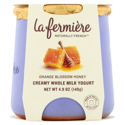 La Fermière Orange Blossom Honey Creamy Whole Milk Yogurt, 4.9 oz