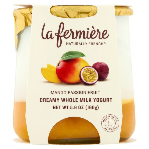 La Fermière Mango Passion Fruit Creamy Whole Milk Yogurt, 5.6 oz