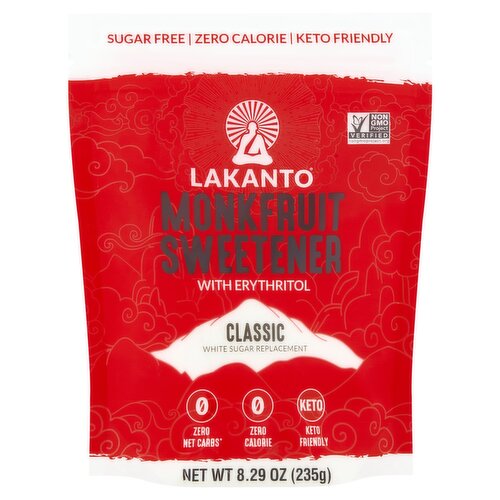 Lakanto Classic Monkfruit Sweetener with Erythritol, 8.29 oz