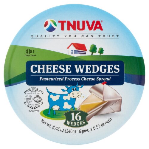 Tnuva Cheese Wedges, 0.53 oz, 16 count