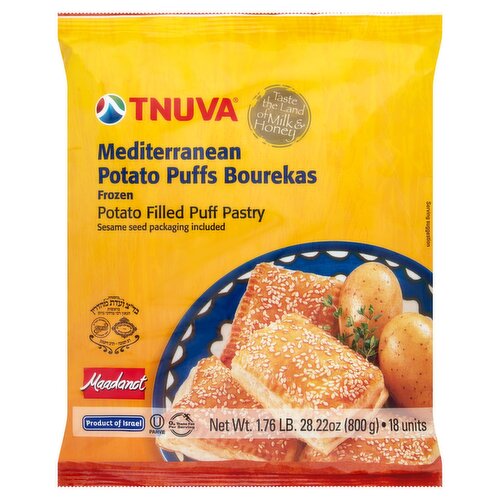 Tnuva Mediterranean Potato Puff Bourekas, 18 count, 1.76 lb 28.22 oz