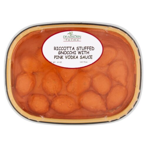 Dearborn Farms Riccotta Stuffed Gnocchi with Pink Vodka Sauce, 12 oz