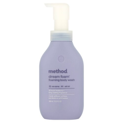 Method Dream Foam Sea Spray Salt Air Foaming Body Wash, 13.5 fl oz