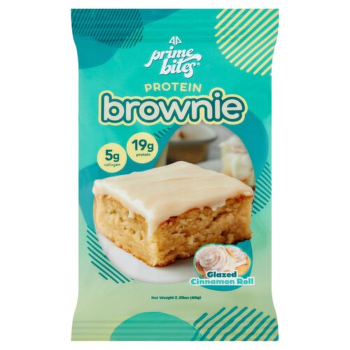 Prime Bites Glazed Cinnamon Roll Protein Brownie, 2.29 oz