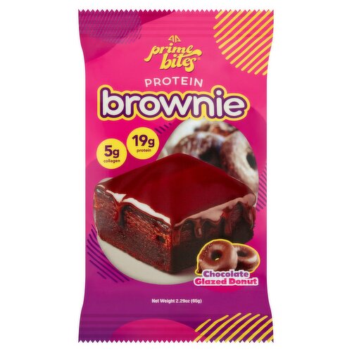 Prime Bites Chocolate Glazed Donut Protein Brownie, 2.29 oz
