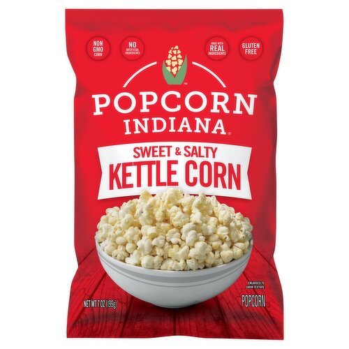 Popcorn Indiana Sweet & Salty Kettle Corn Popcorn, 7 oz