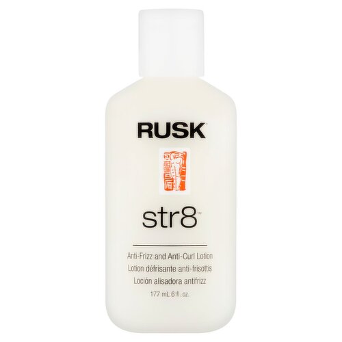 Rusk Str8 Anti-Frizz and Anti-Curl Lotion, 6 fl oz