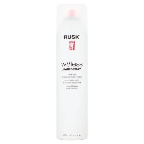 Rusk W8less Strong Hold Shaping and Control Hairspray, 10 oz