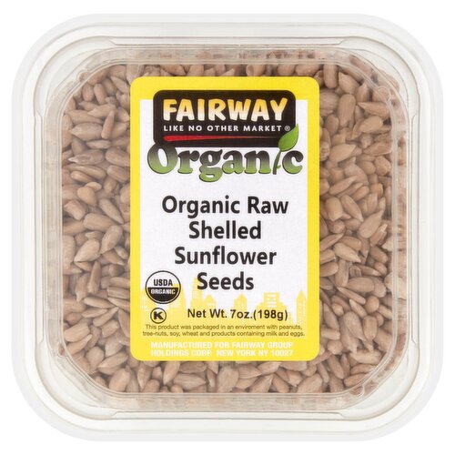 Fairway Organic Raw Shelled Sunflower Seeds, 7 oz