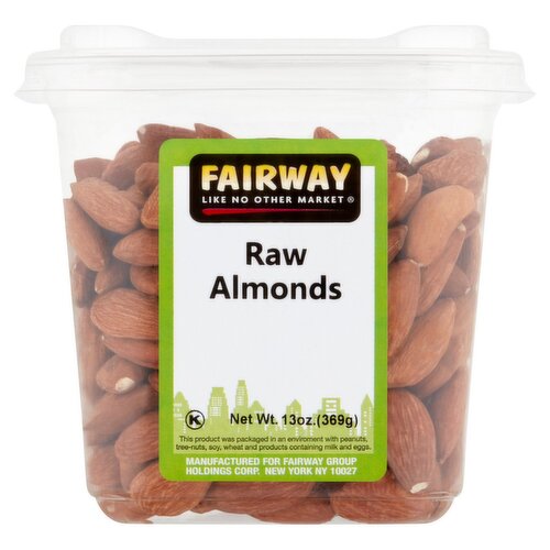 Fairway Raw Almonds, 13 oz