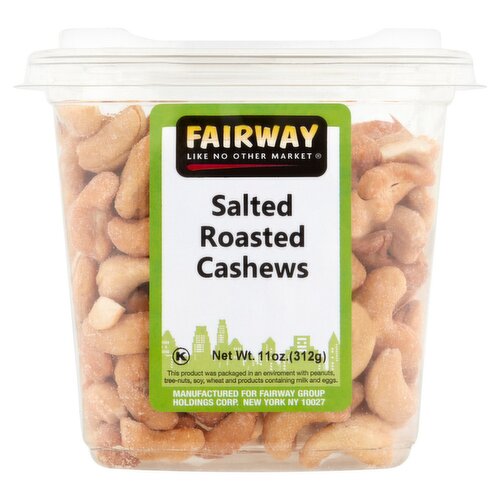 Fairway Salted Roasted Cashews, 11 oz