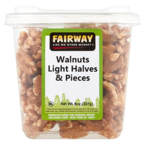 Fairway Walnuts Light Halves & Pieces, 8 oz