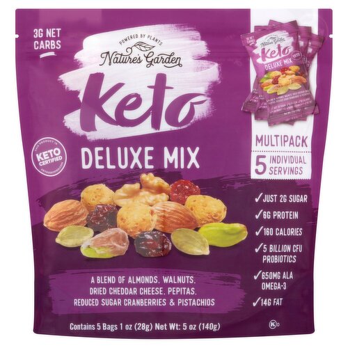 Nature's Garden Keto Deluxe Mix Multipack, 1 oz, 5 count