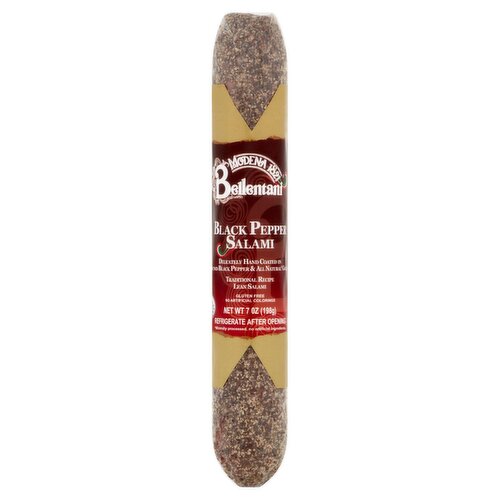 Bellentani Black Pepper Salami, 7 oz