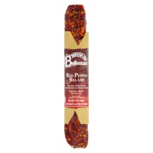 Bellentani Red Pepper Salami, 7 oz