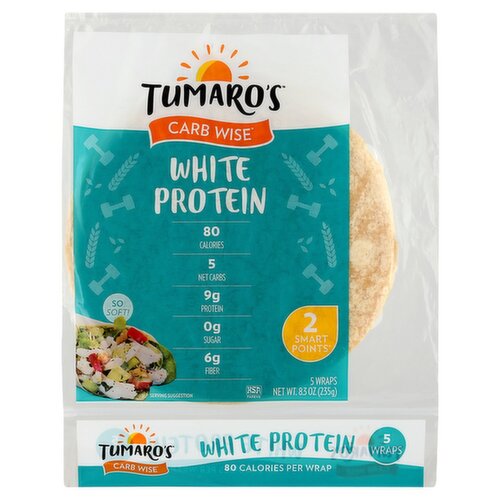 Tumaro's Carb Wise White Protein Wraps, 5 count, 8.3 oz