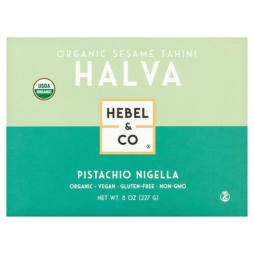 Hebel & Co Pistachio Nigella Organic Sesame Tahini Halva, 8 oz