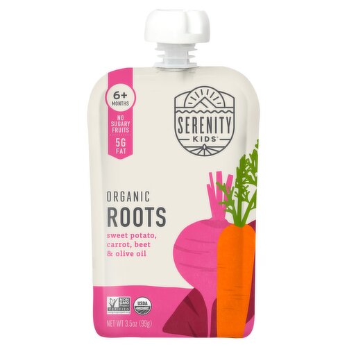 Serenity Kids Organic Roots Baby Food, 6+ Months, 3.5 oz