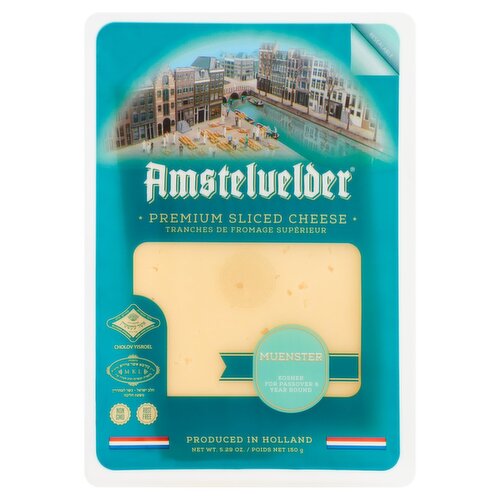 Amstelvelder Muenster Premium Sliced Cheese, 5.29 oz