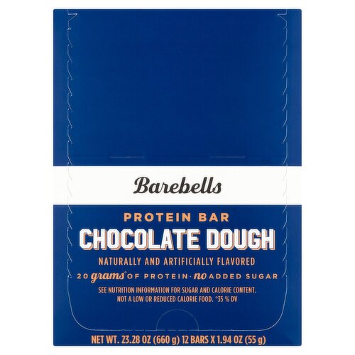 Barebells Chocolate Dough Protein Bar, 1.94 oz, 12 count
