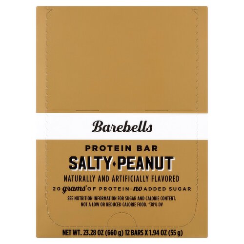 Barebells Salty Peanut Protein Bar, 1.94 oz, 12 count