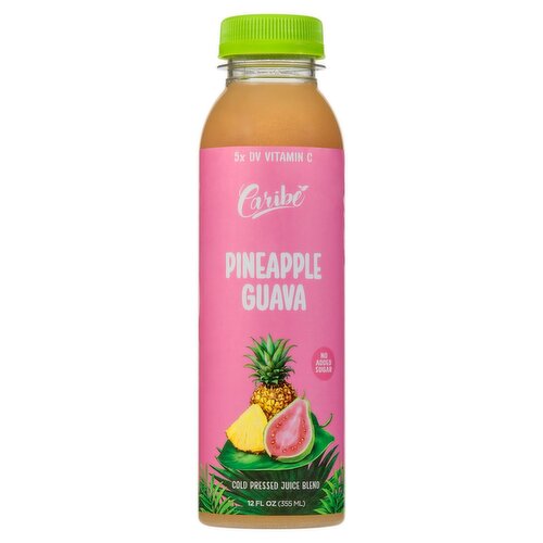 Caribé Pineapple Guava Cold Pressed Juice Blend, 12 fl oz