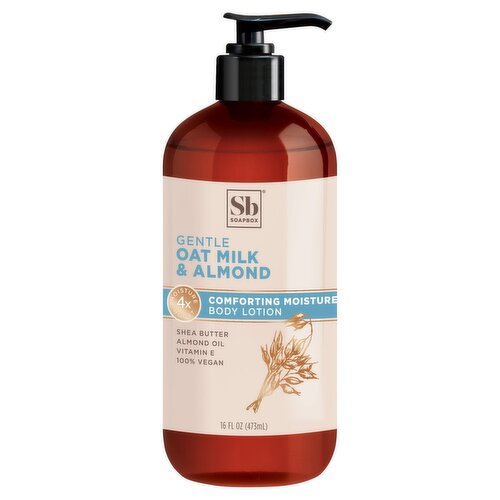 Soapbox Gentle Oat Milk & Almond Comforting Moisture Body Lotion, 16 fl oz